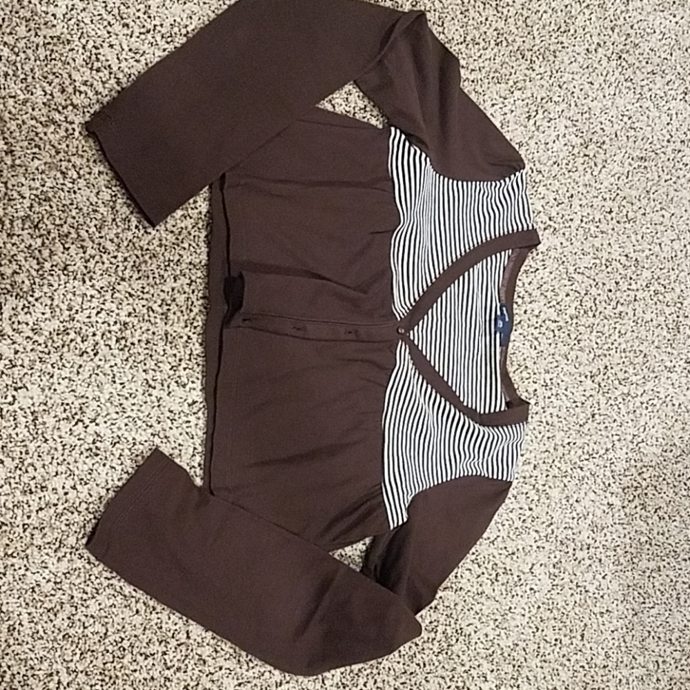 Gap Kids XXL (14-16) brown/striped long sleeve top